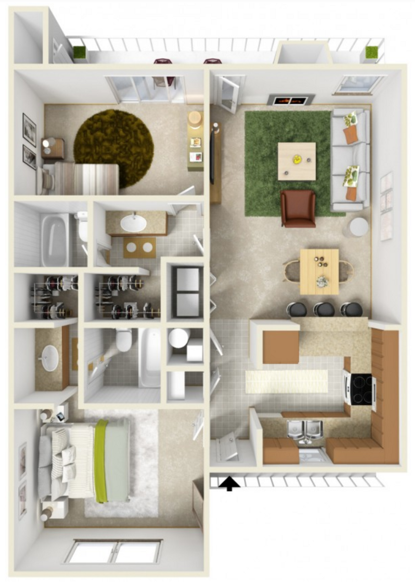 Tallahassee Apartment: 2902-A Battle Mountain Rd