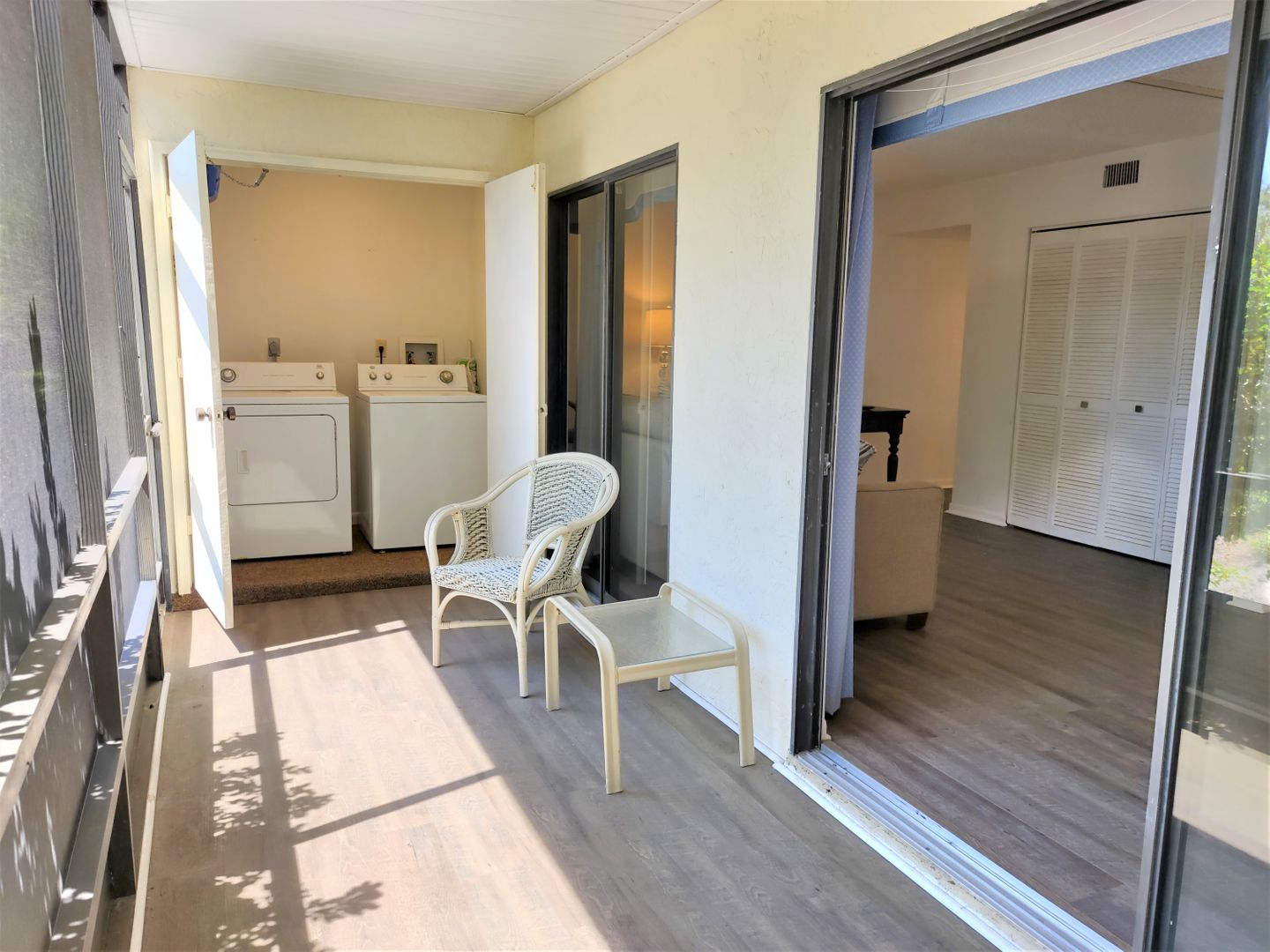 Laundry room at 650 Bird Bay Drive E Unit 105