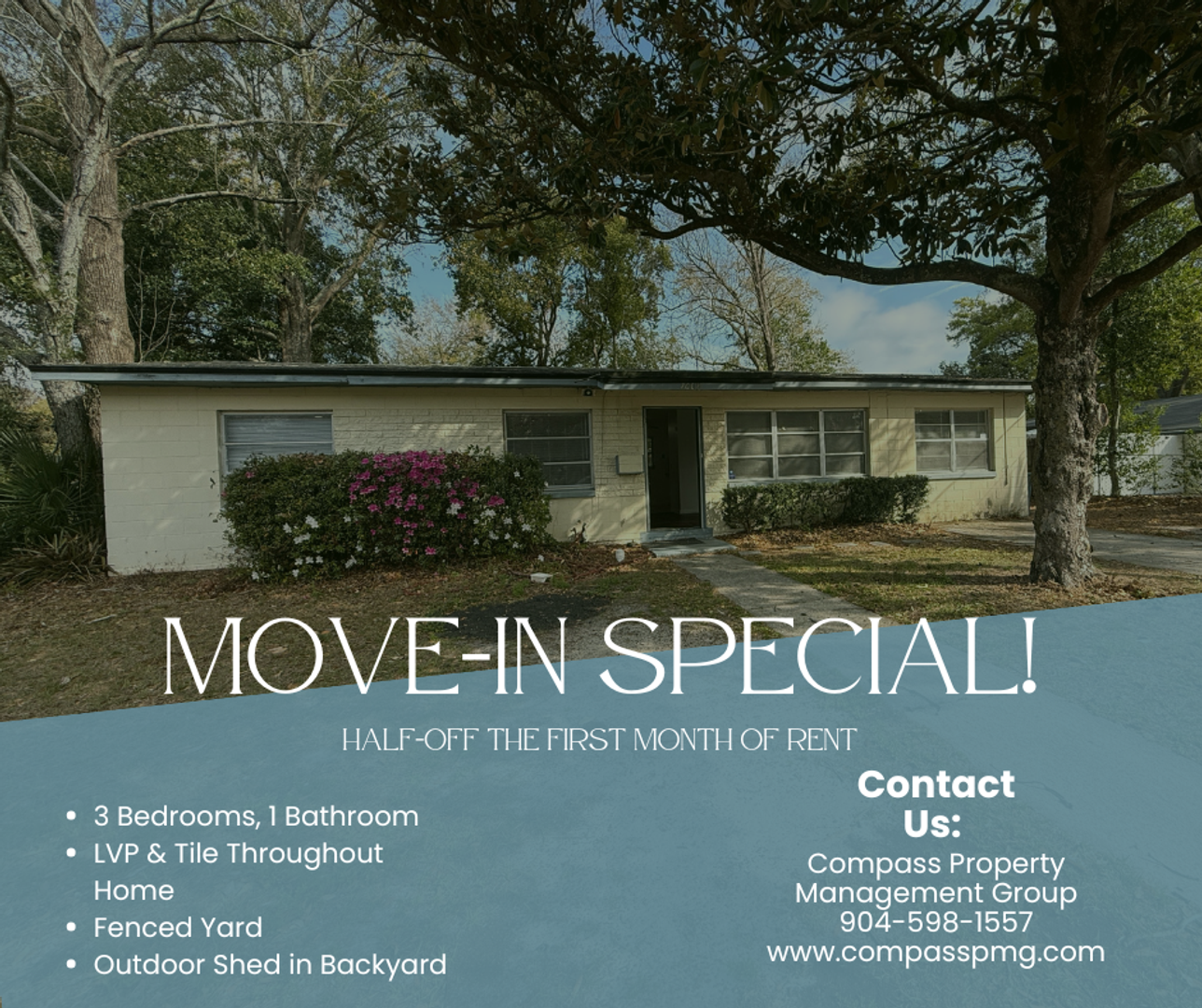 Jacksonville House: 7609 Tacony Drive
