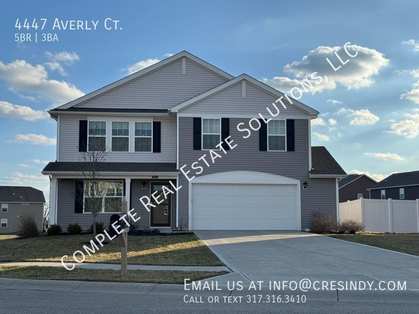 Indianapolis House: 4447 Averly Ct.