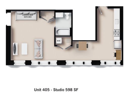 The Petronelli - Unit #405 - Studio / One Bath
