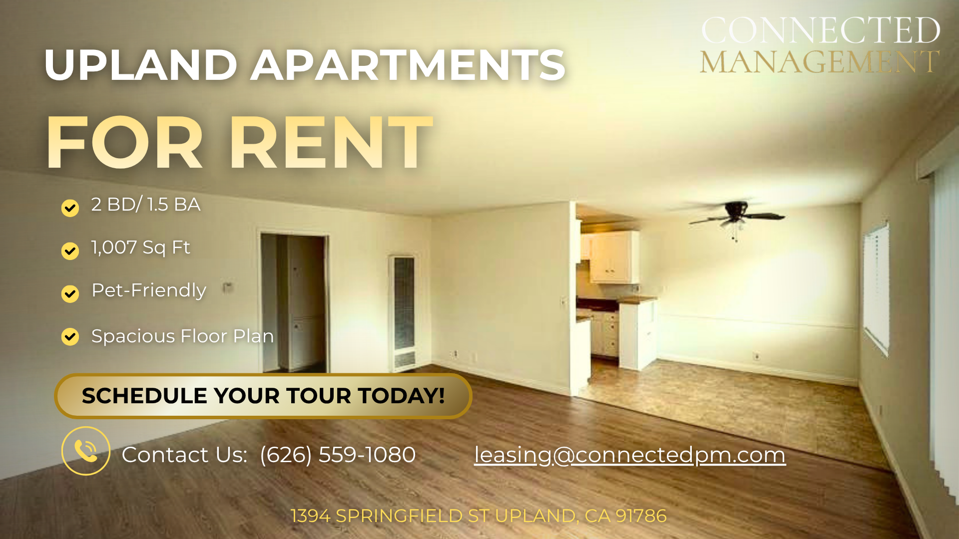 Upland Apartment: 1394 Springfield St