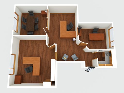 Professional Office Suite- 3 Private offices + reception – photo 1