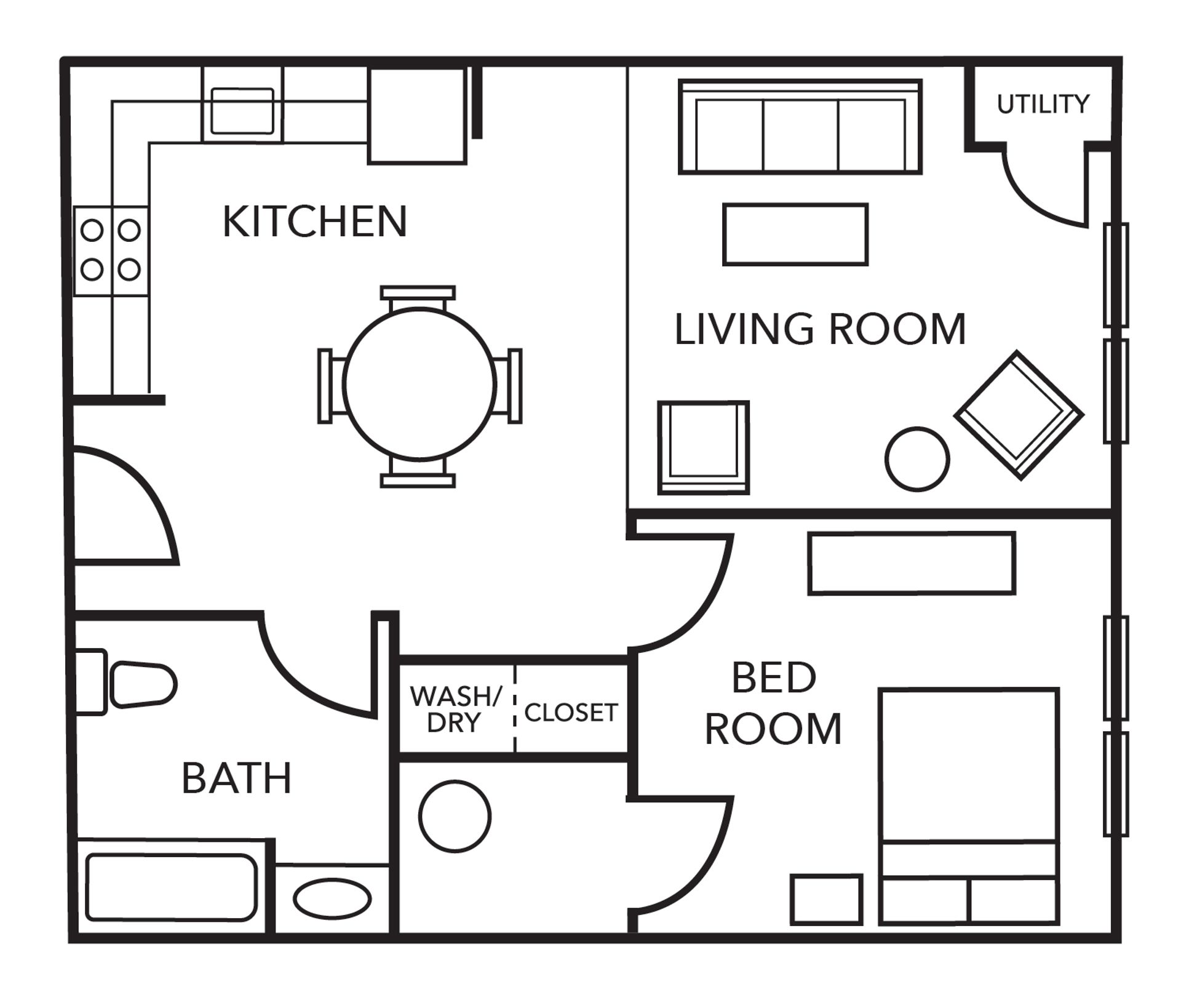 Troy Apartment: 104 W Sunnyside Way
