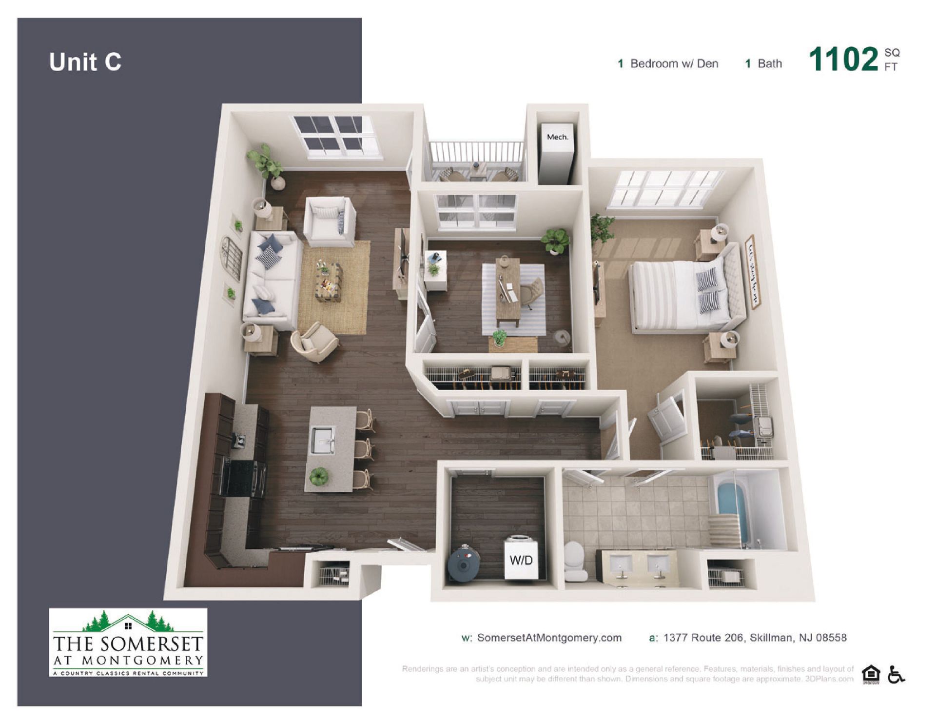 Skillman Apartment: 1377 Route 206