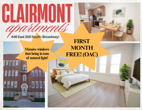 FIRST MONTH FREE (oac)!!! Gorgeous Remodeled Studio in Downtown SLC! Pet Friendly! Google Fiber! Washer/Dryer In Unit! – photo 1