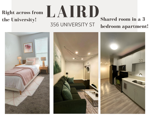 Single Room in a 3 Bedroom Apartment! Right Across From the University! – photo 1