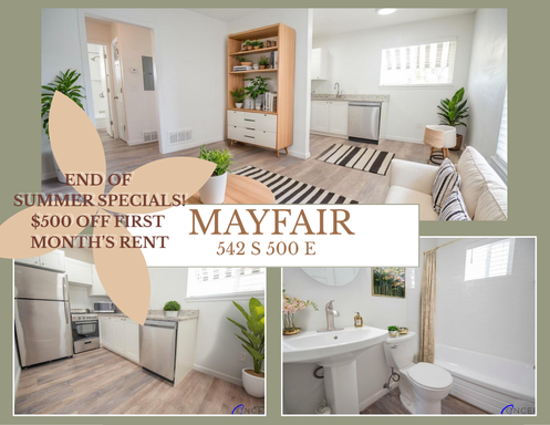 $500 OFF ONE MONTH! Top Floor, Corner Apartment in Downtown SLC with In-Unit W/D!! – photo 1