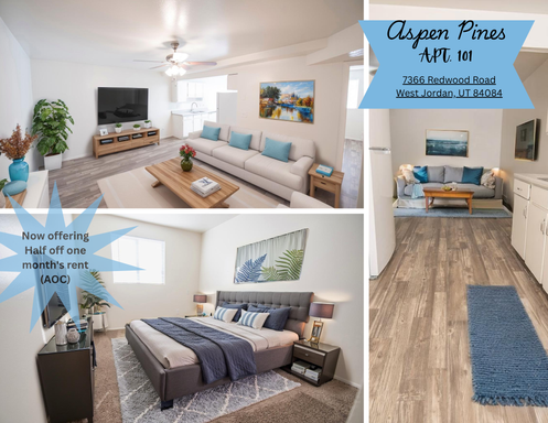 Stop By Our Office at Aspen Pines Monday, Wednesday and Friday! Get Your Application Fee Waived if You Apply Onsite for Our Comfortable 2 Bed Apartment Featuring Central Air, Laundry Hookups, Vinyl in Main Area and Carpet in the Bedrooms! – photo 1