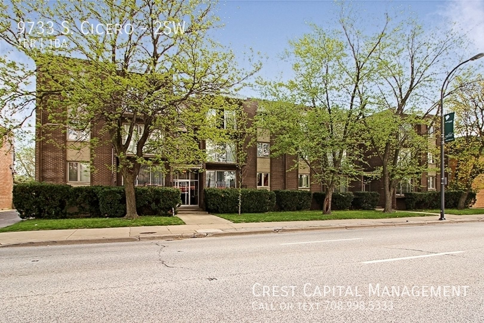 Oak Lawn Apartment: 9733-35 S Cicero Ave