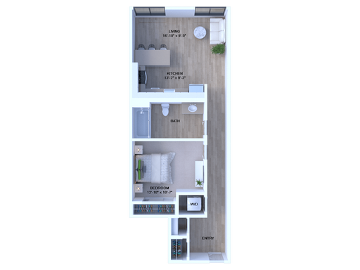 Spacious One Bedroom with Exciting City View – photo 1
