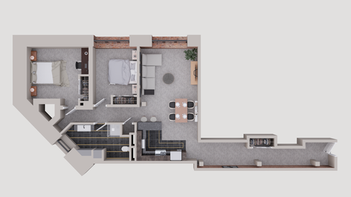 Discover What it Means to Love Where you Live in this Corner 2 BR Loft! – photo 1