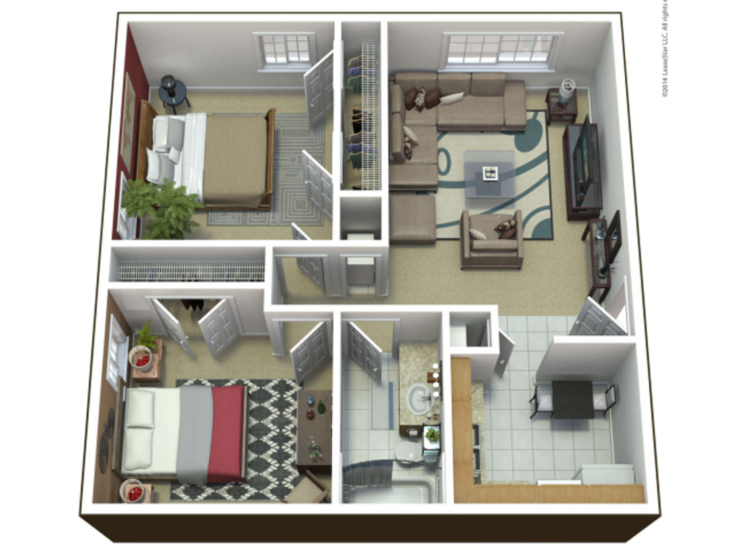 Manhattan Apartment: 2100 Westchester Dr