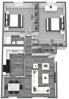 2 Bedroom 1 Bath Apartment – photo 1