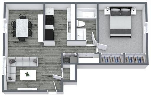 1 Bedroom 1 Bath Apartment – photo 1