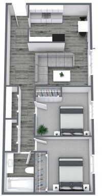 2 Bedroom 1 Bath Apartment – photo 1