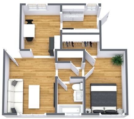 1 Bedroom 1 Bathroom Apartment – photo 1