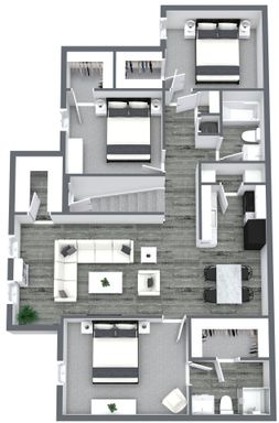 3 Bedroom 1 Bath Apartment – photo 1
