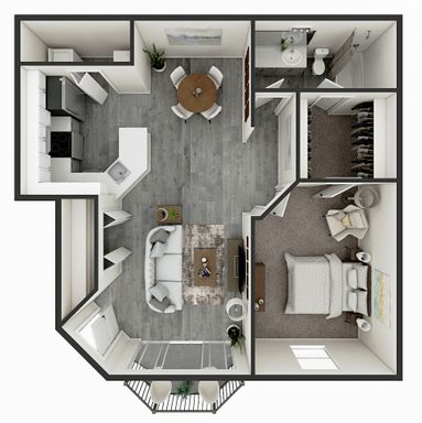 1 Bed 1 Bath Apartment – photo 1