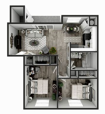 2 Bedroom 1 Bathroom Apartment – photo 1