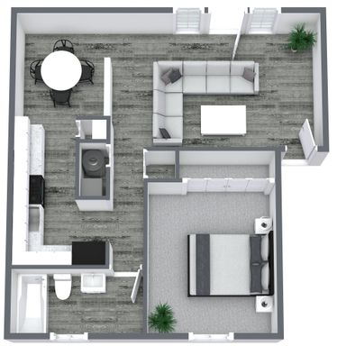 1 Bedroom 1 Bath Apartment – photo 1