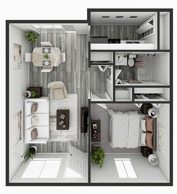 1 Bedroom 1 Bathroom