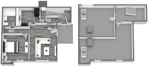 1 Bedroom 1 Bath Townhome