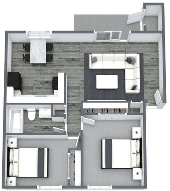 1 Bedroom 1 Bath Apartment – photo 1