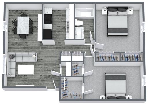 2 Bedroom 1 Bath Apartment – photo 1