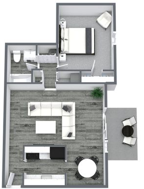 1 Bedroom 1 Bath Apartment – photo 1