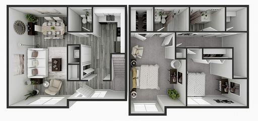 Spacious 2 Bedroom Townhome Available at Candlelite Apartments! – photo 1