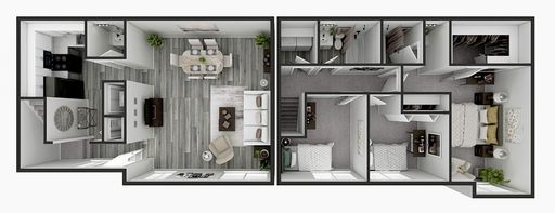 Renovated 3 Bedroom Townhome with Washer + Dryer Available at Candlelite Apartments! – photo 1