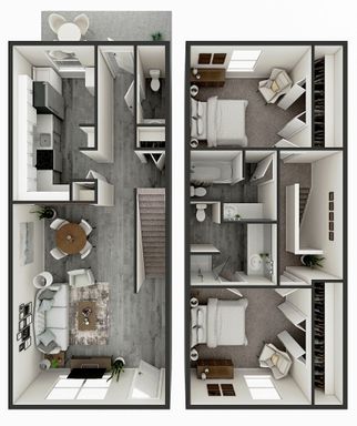 2 Bed 2.5 Bath Apartment – photo 1