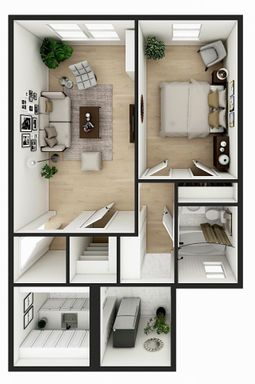 1 Bedroom 1 Bathroom Apartment – photo 1