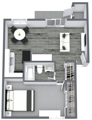 1 Bedroom 1 Bath Apartment – photo 1