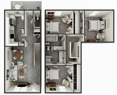3 Bed 2.5 Bath Apartment – photo 1