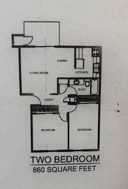 2 Bedroom 1 Bathroom Apartment – photo 1