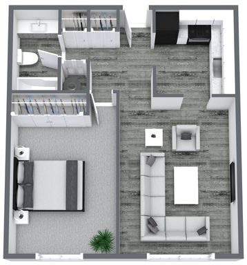 1 Bedroom 1 Bath Apartment – photo 1
