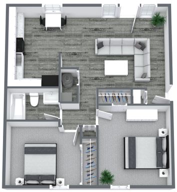 2 Bedroom 1 Bath Apartment – photo 1