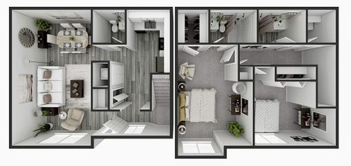 Renovated 2 Bedroom Townhome Available at Candlelite Apartments! – photo 1
