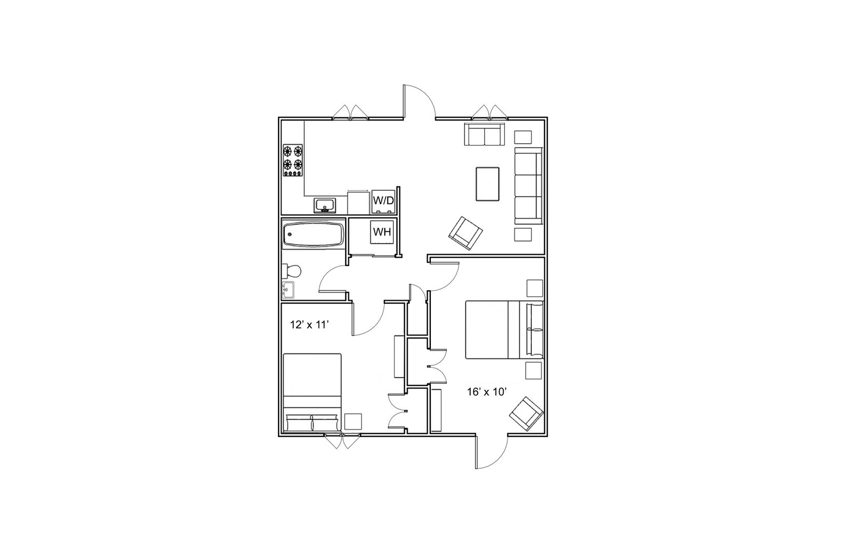 Tupelo Apartment: 436 Goodlett Street