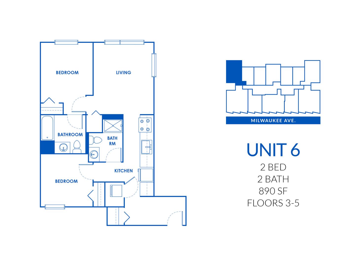 Chicago Apartment: 830 N Milwaukee Ave