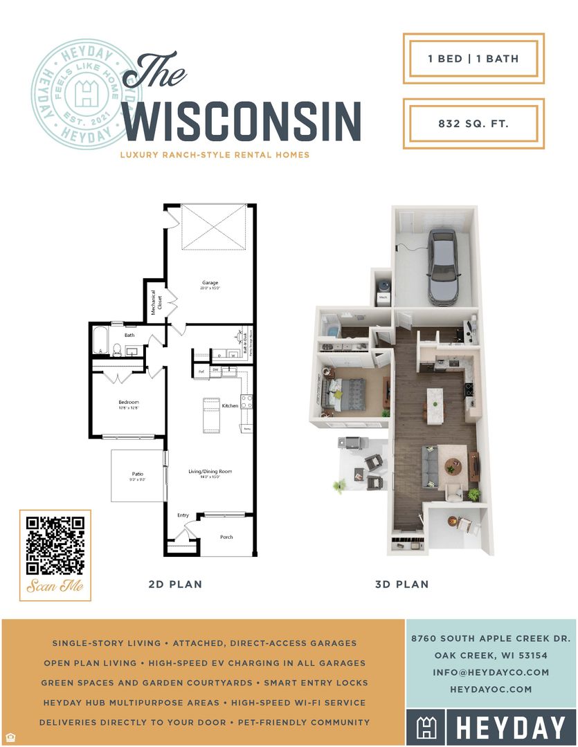 Oak Creek Apartment: 8760 South Apple Creek Drive