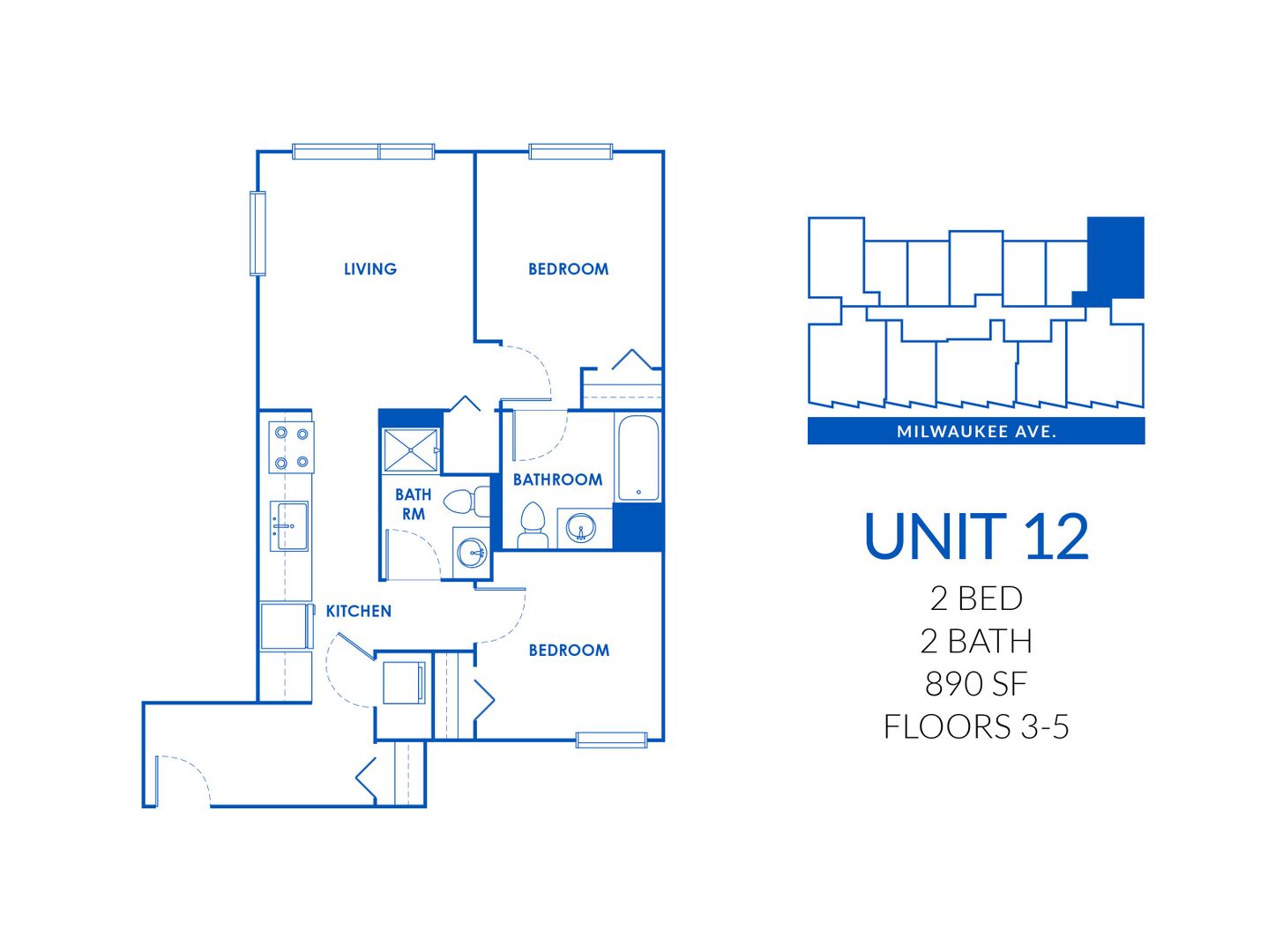 Chicago Apartment: 830 N Milwaukee Ave