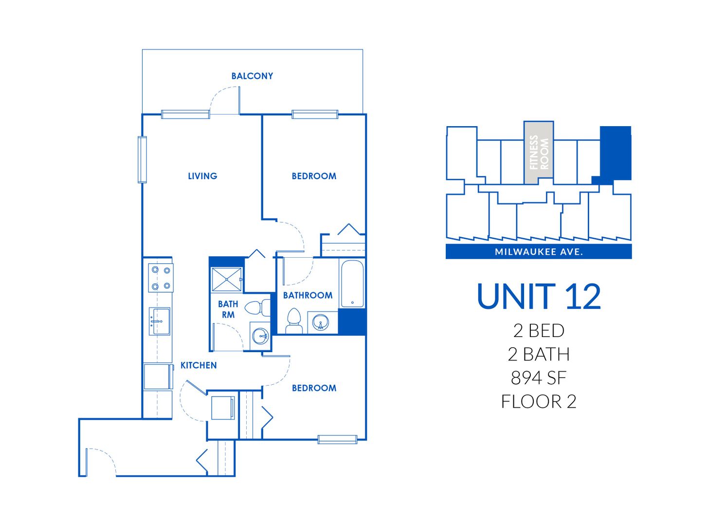 Chicago Apartment: 830 N Milwaukee Ave