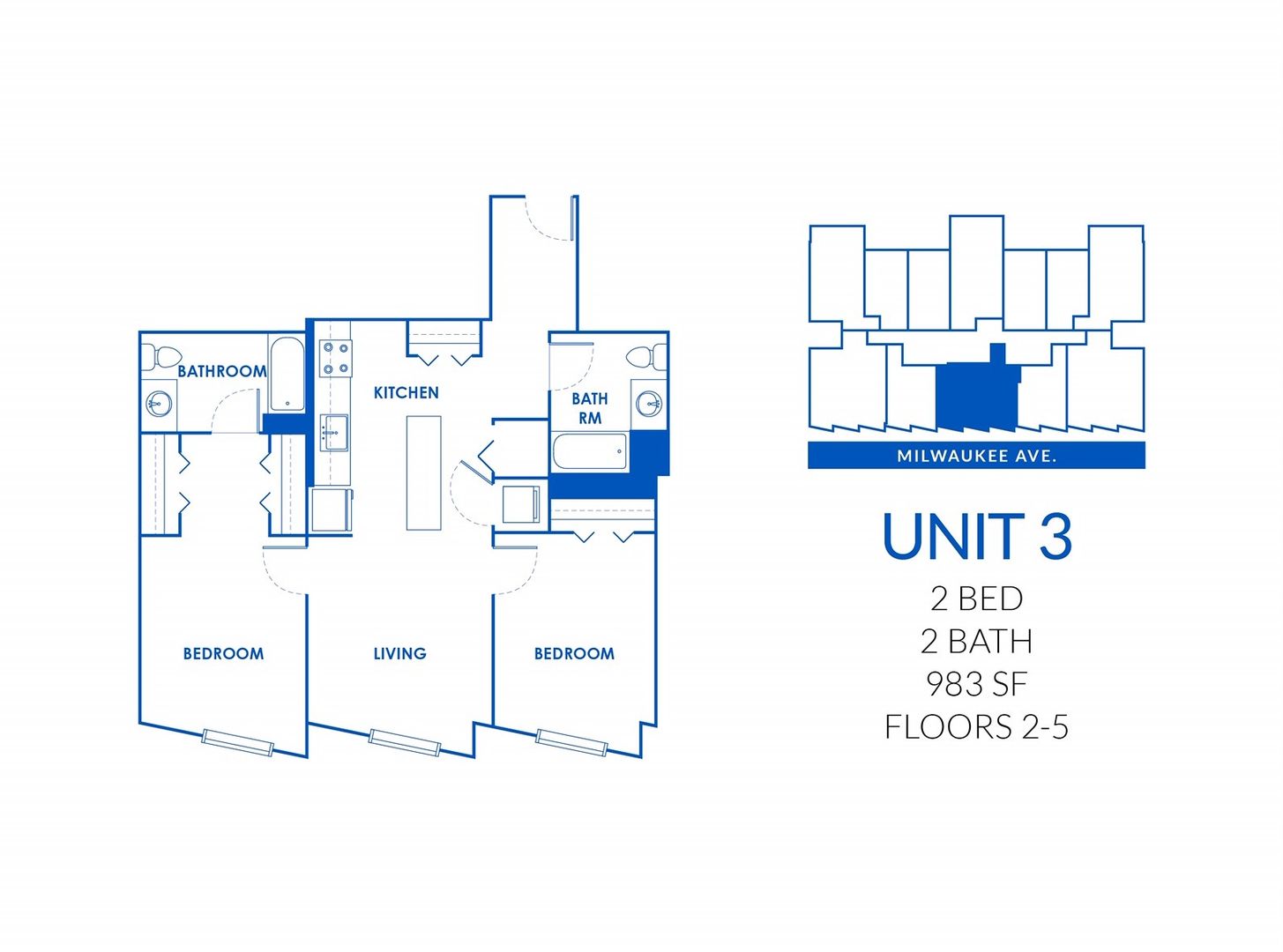 Chicago Apartment: 830 N Milwaukee Ave