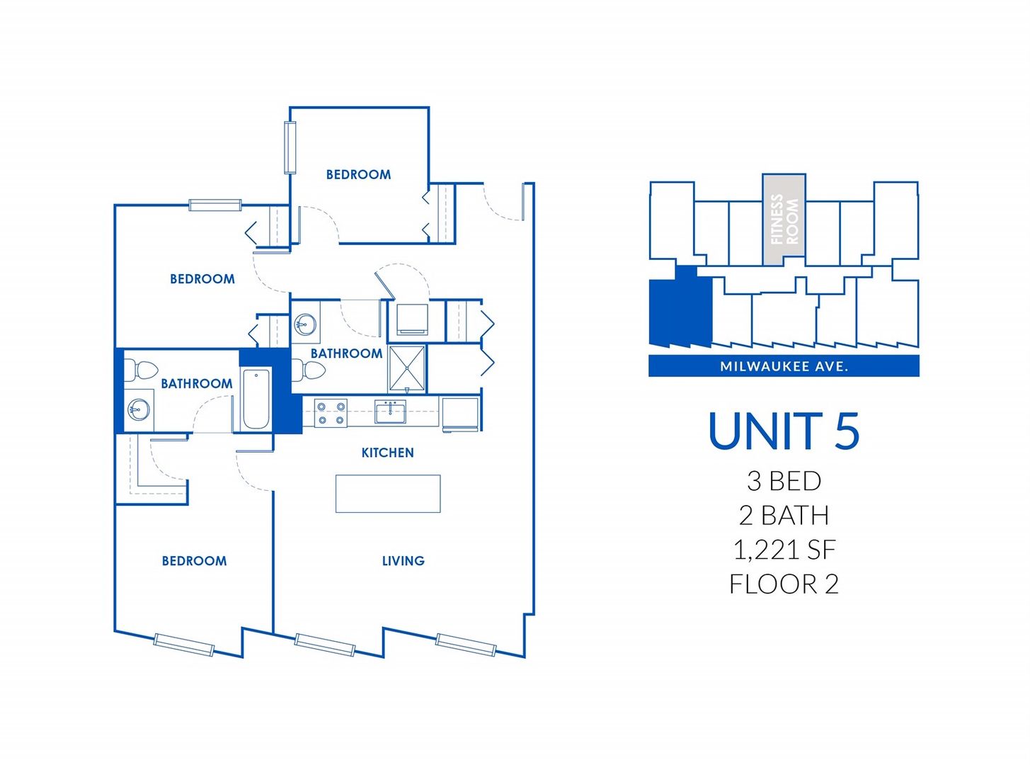 Chicago Apartment: 830 N Milwaukee Ave