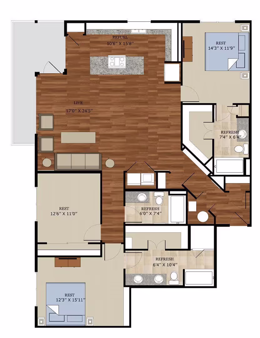 Dallas Apartment: 2828 Woodside St