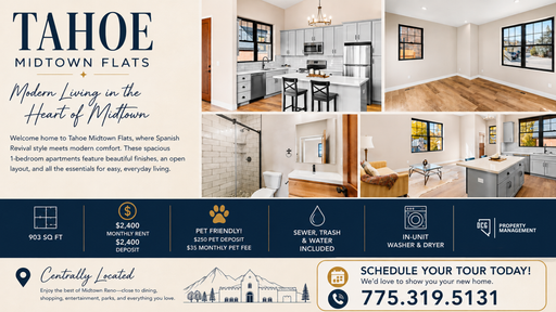 Beautiful 1-Bedroom Apartment in the Heart of Midtown Reno – photo 1