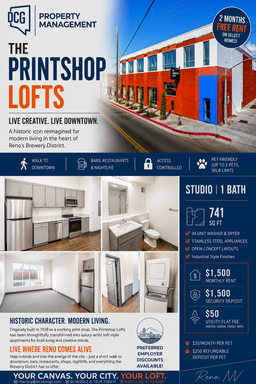 Printshop Lofts - Luxury Artist Lofts in Reno’s Brewery District – photo 1